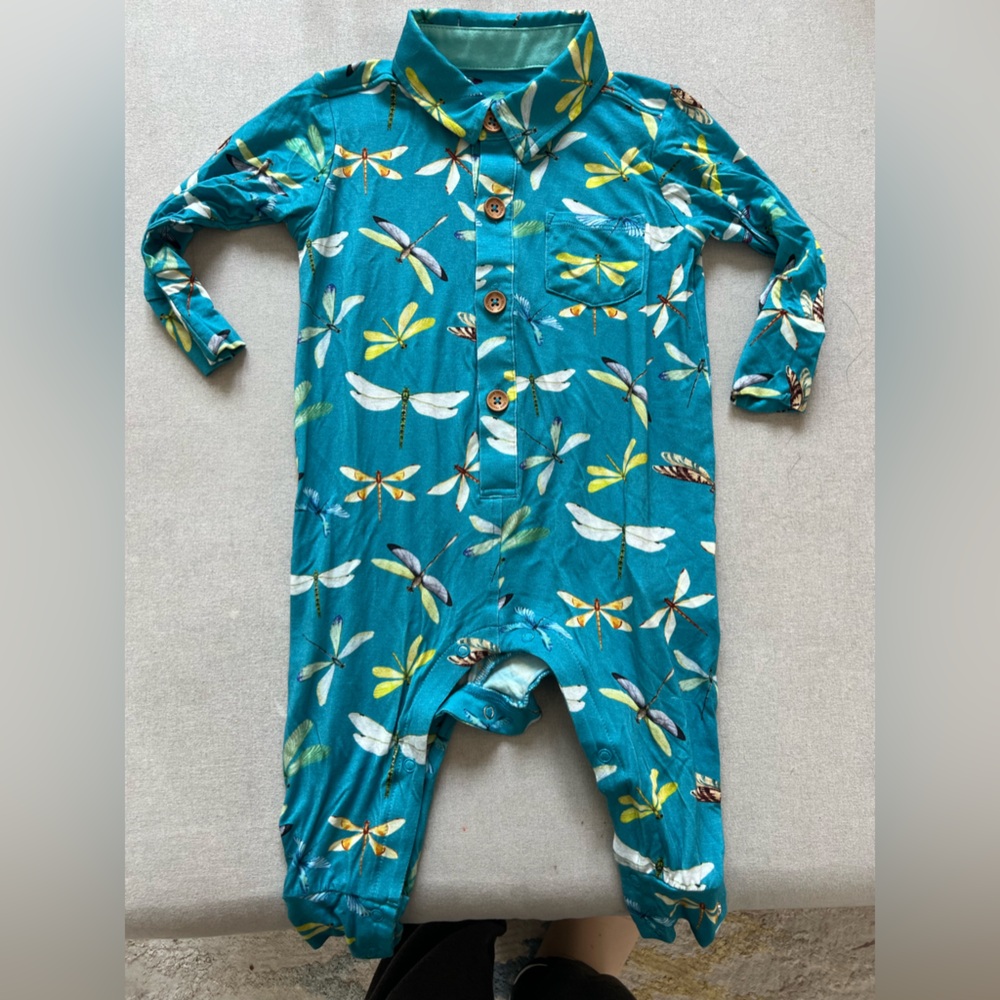 Posh Peanut 2T collared snap romper